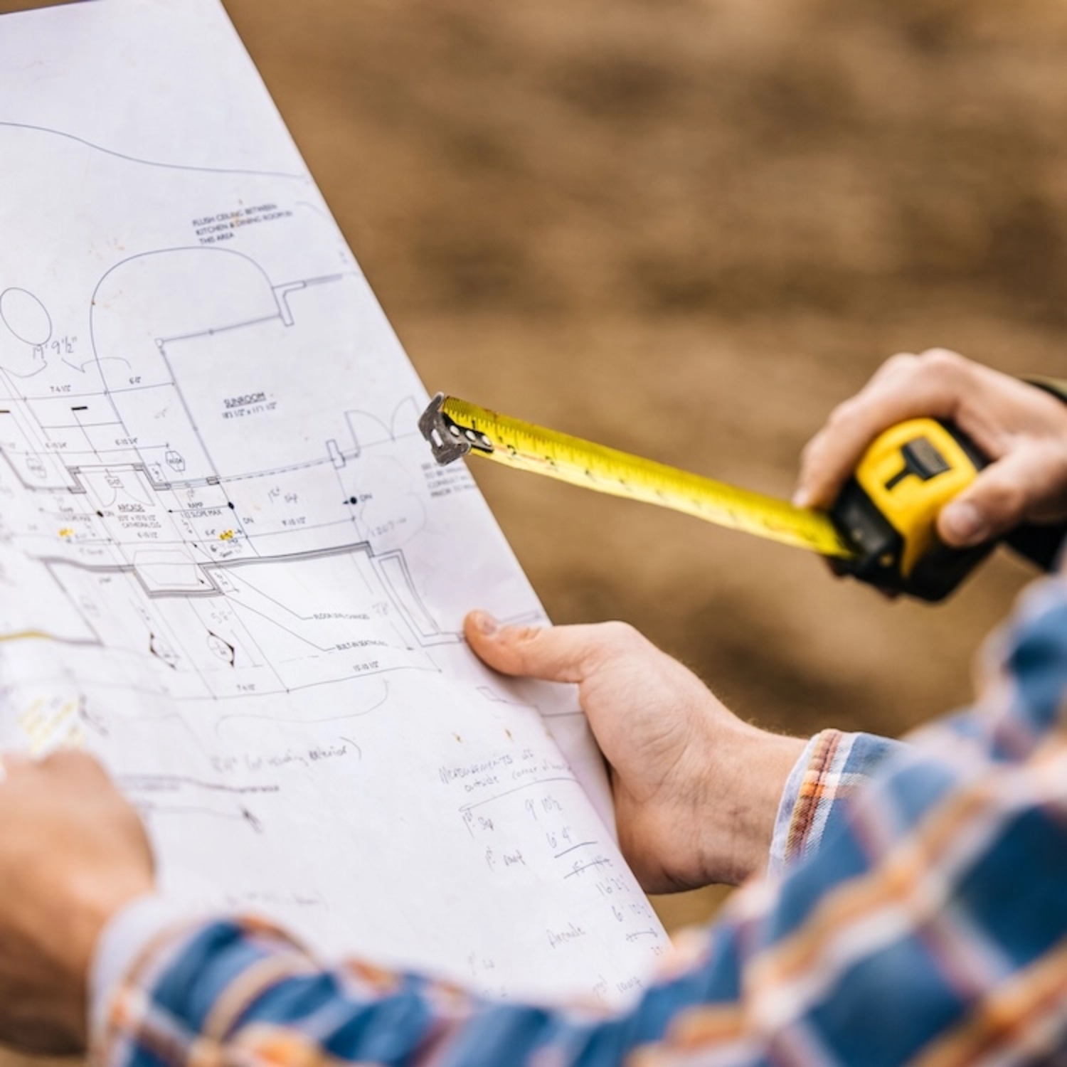 Going over construction bidding plans