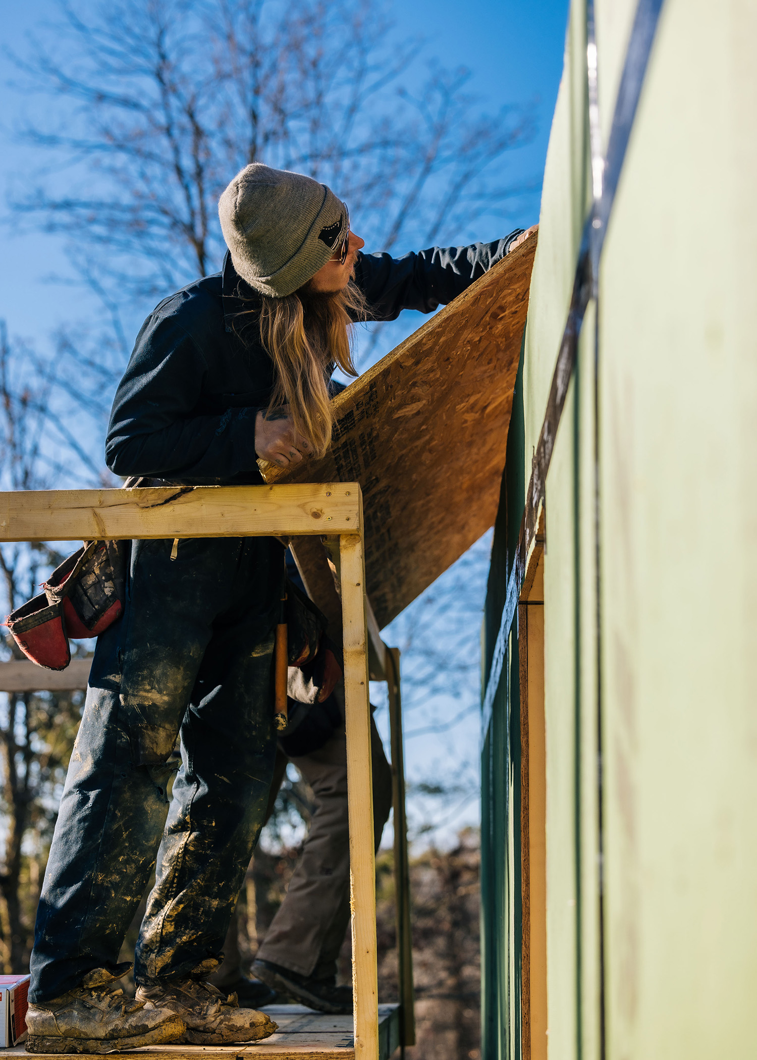 contractor expertise with making progress on roof